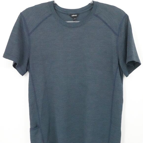 Allbirds Shirt Mens Medium Natural Run Tee Merino Wool Tencel Pocket Performance - Picture 6 of 12